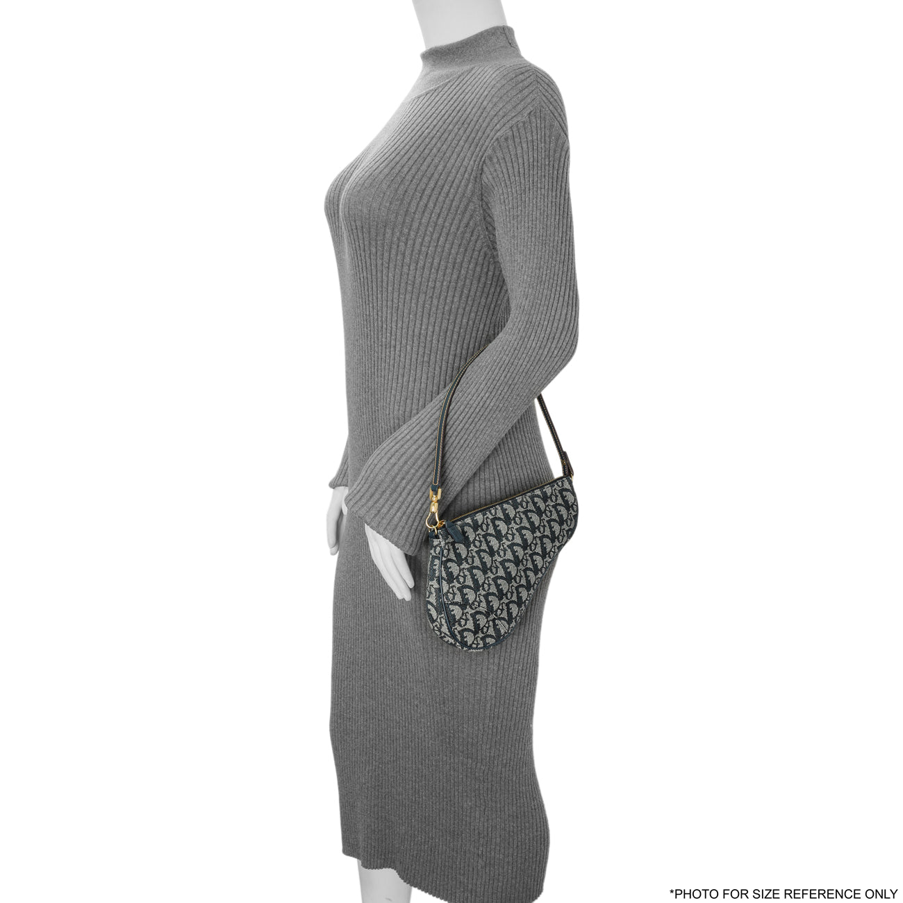 Exclusive Christian Dior Navy Monogram Mini Saddle Pochette — Alternate View 8