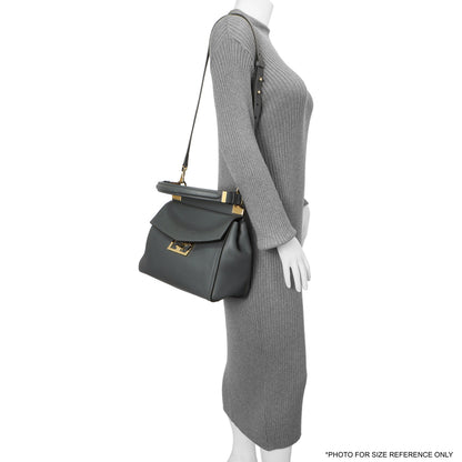 Exclusive Givenchy Storm Grey Calfskin Small Mystic Shoulder Bag — Alternate View 9