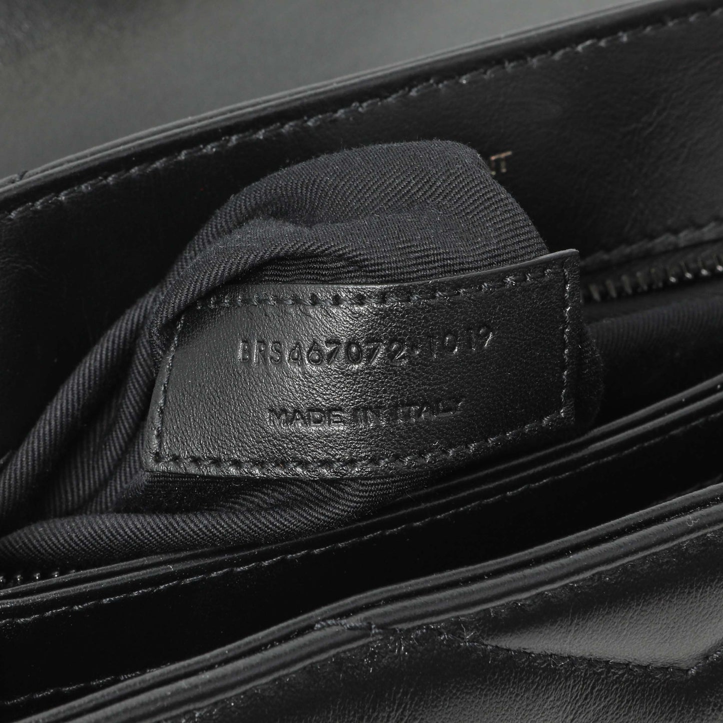 Exclusive Saint Laurent Black Calfskin Monogram Toy Loulou Crossbody — Lifestyle View
