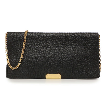 Exclusive Burberry Black Grained Calfskin Mildenhall Crossbody — Front View
