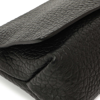 Exclusive Burberry Black Grained Calfskin Mildenhall Crossbody — Top View