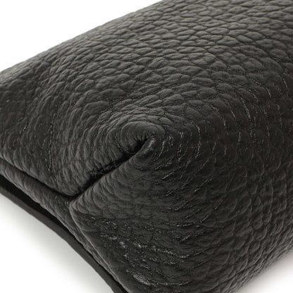 Exclusive Burberry Black Grained Calfskin Mildenhall Crossbody — Lifestyle View