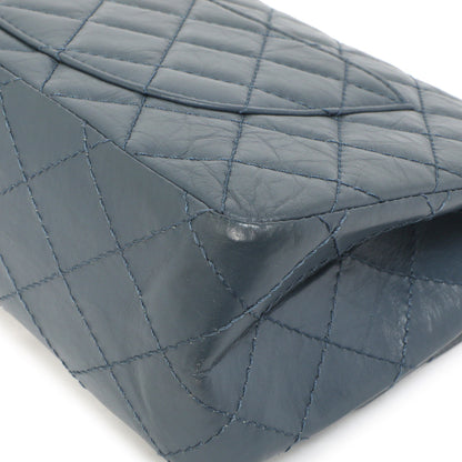 Exclusive Chanel Blue Quilted Aged Calfskin 2.55 Reissue Double Flap 226 — Alternate View 9