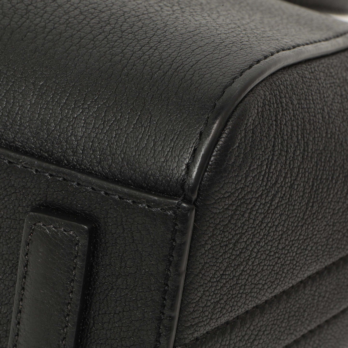 Exclusive Givenchy Black Sugar Goatskin Mini Antigona — Detail View