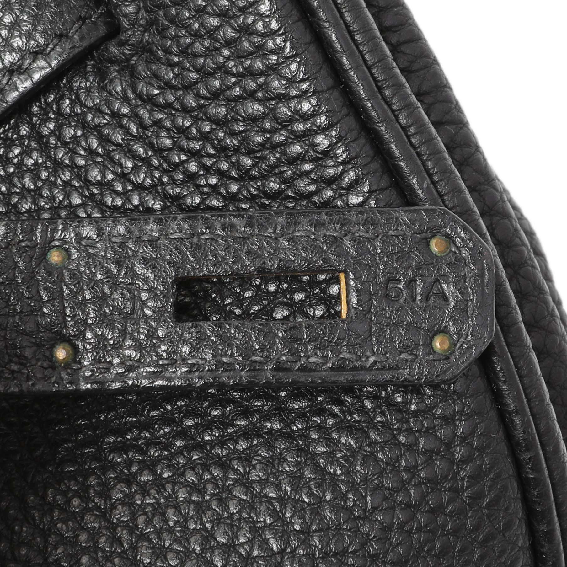 Exclusive Hermes Black Togo Birkin 35 — Alternate View 10