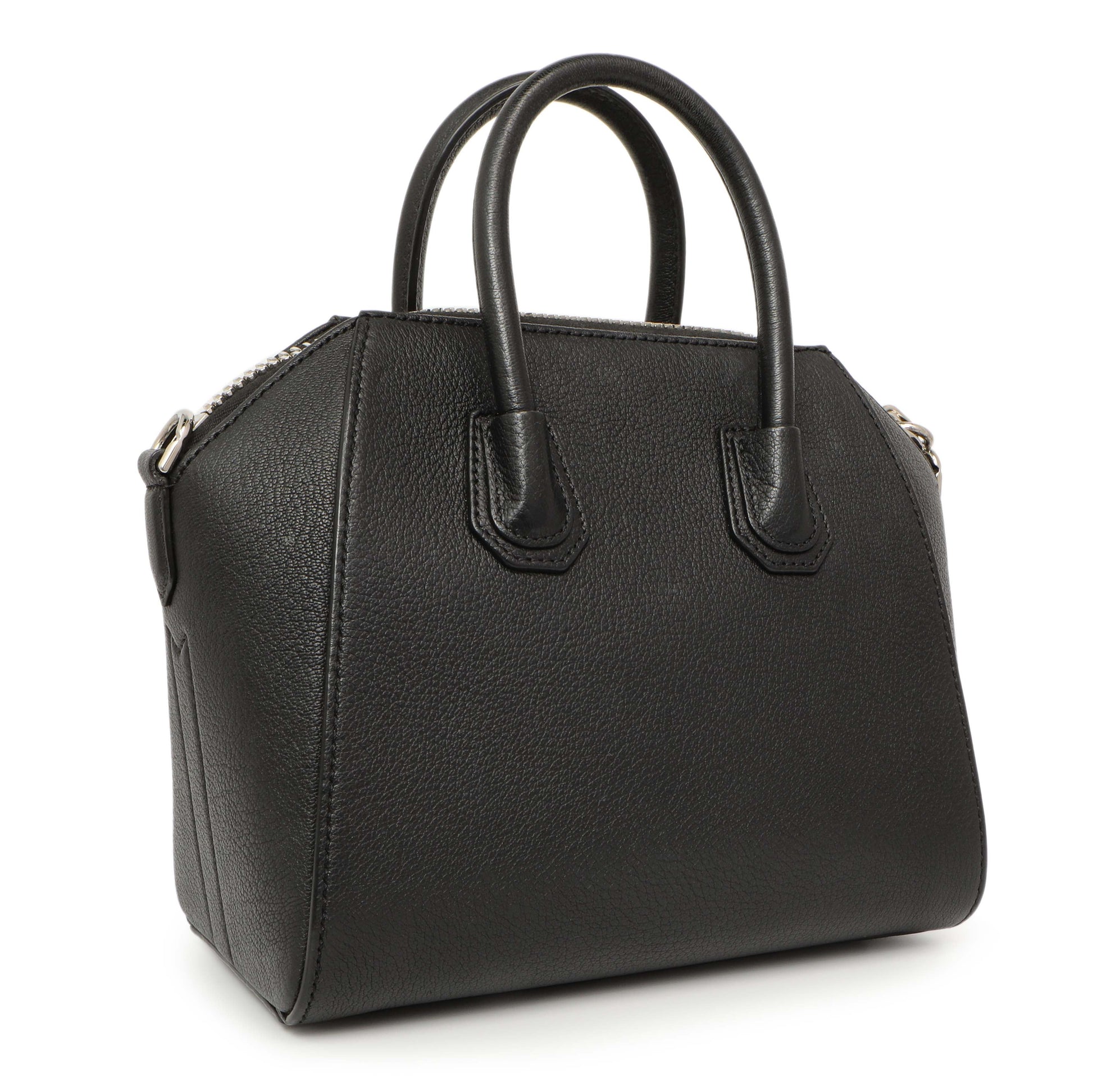 Exclusive Givenchy Black Sugar Goatskin Mini Antigona — Side View