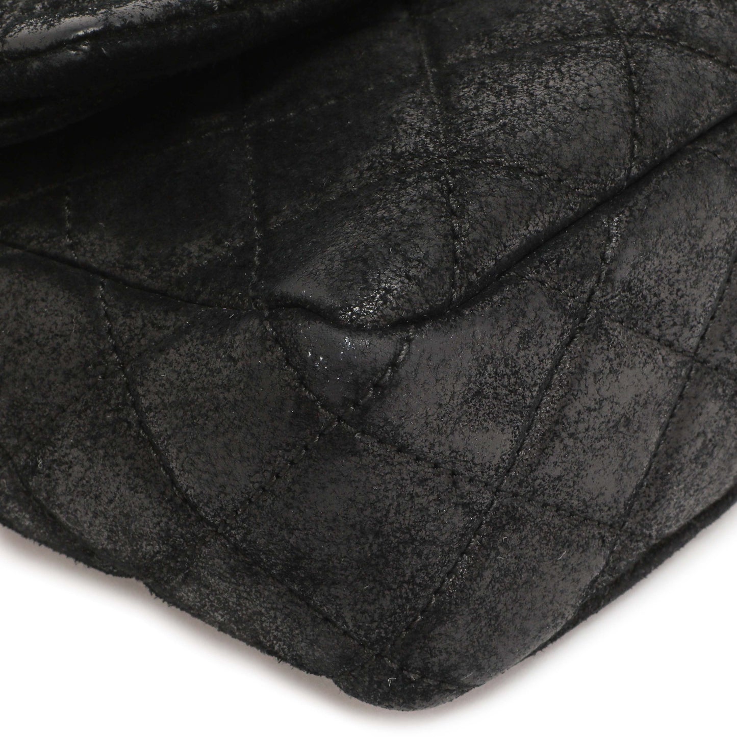 Exclusive Chanel Black Cowhide Paris Dallas Double Flap — Top View