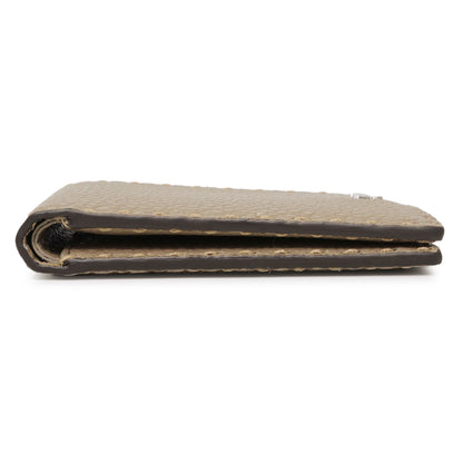Exclusive Fendi Taupe Selleria Bifold Wallet — Back View
