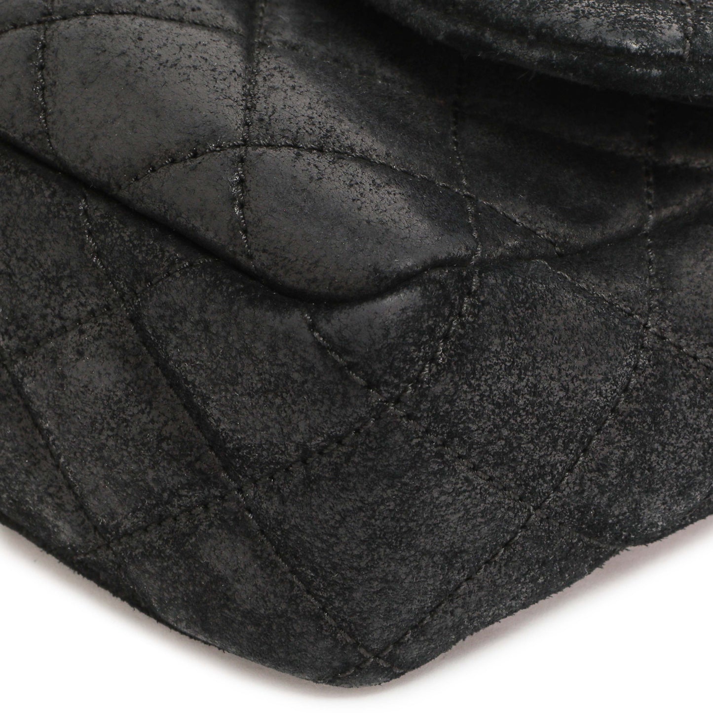 Exclusive Chanel Black Cowhide Paris Dallas Double Flap — Detail View