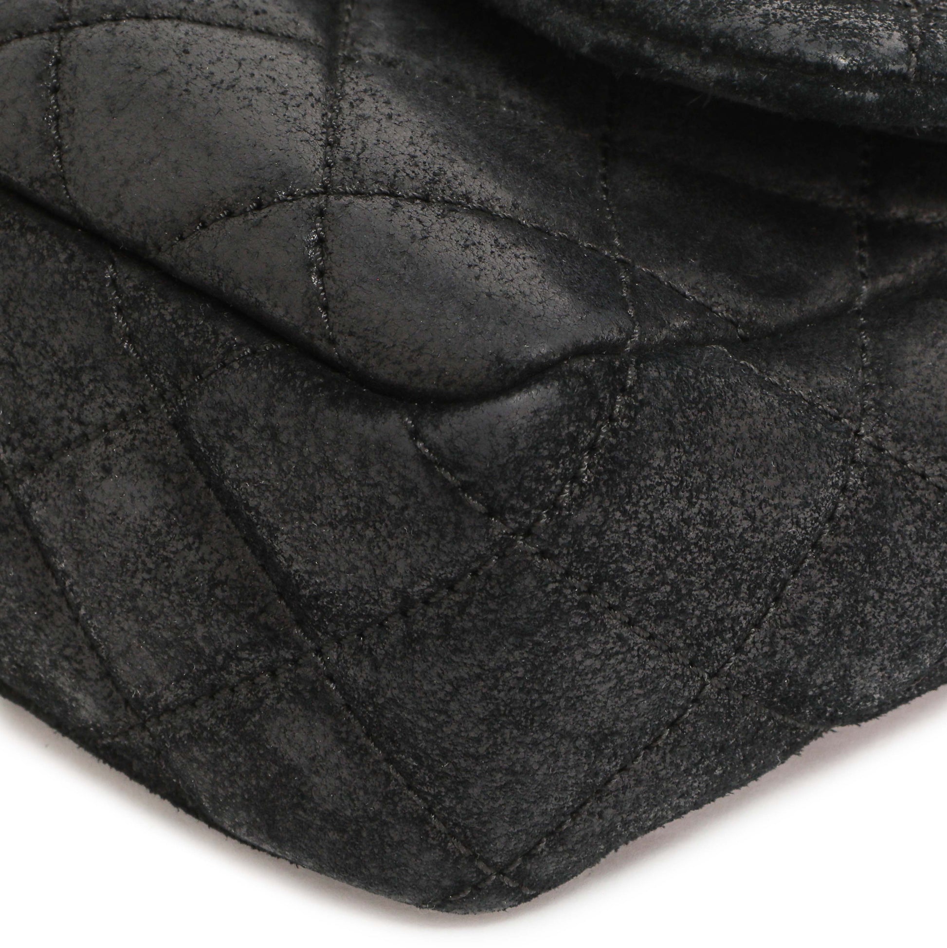 Exclusive Chanel Black Cowhide Paris Dallas Double Flap — Detail View