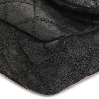 Exclusive Chanel Black Cowhide Paris Dallas Double Flap — Detail View