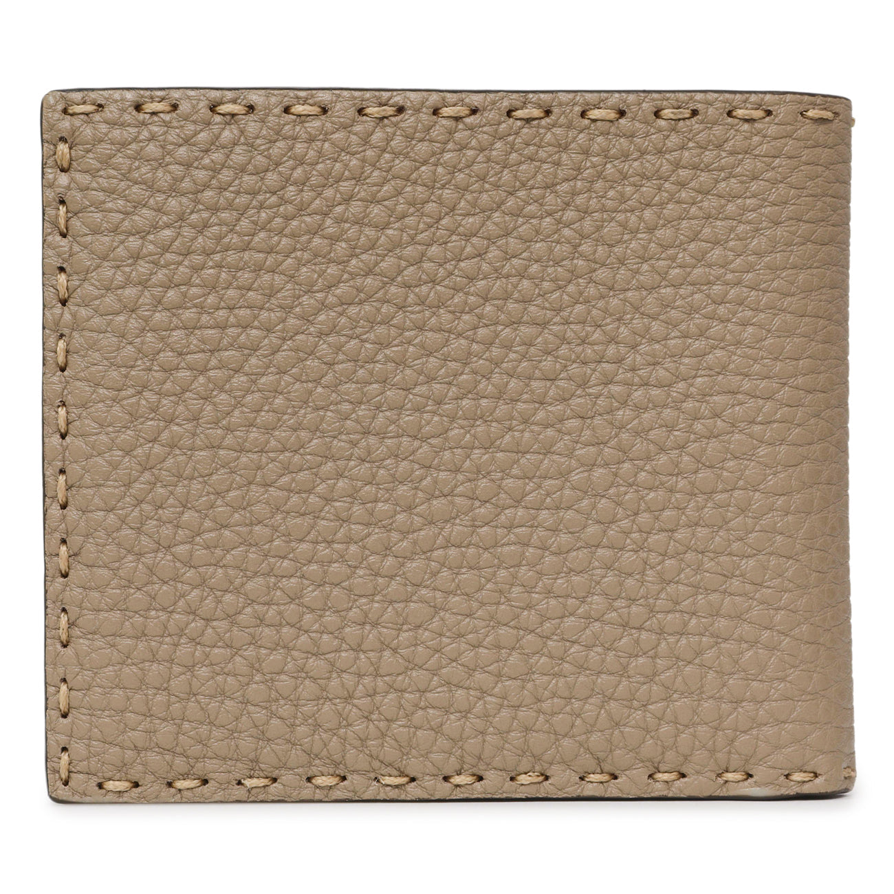 Exclusive Fendi Taupe Selleria Bifold Wallet — Side View