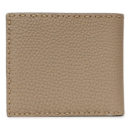 Exclusive Fendi Taupe Selleria Bifold Wallet — Side View