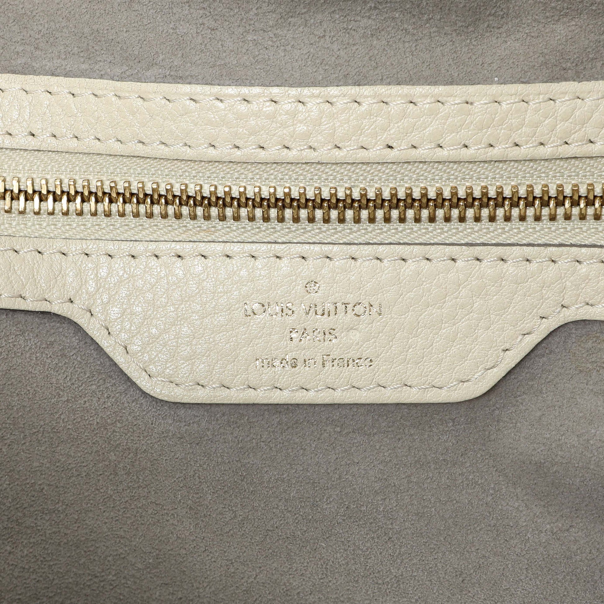 Exclusive Louis Vuitton Ivory Mahina Cirrus MM — Alternate View 9