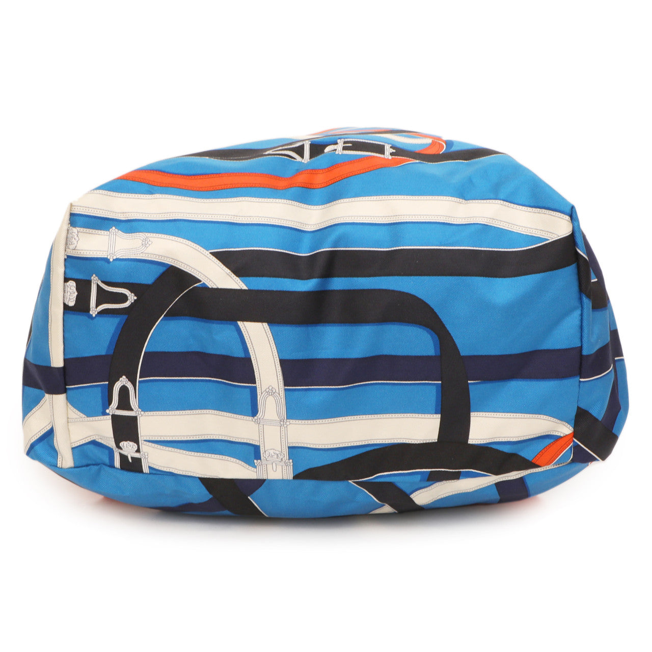 Exclusive Hermes Bleu Zanzibar Cavalcadour Airsilk Backpack — Back View