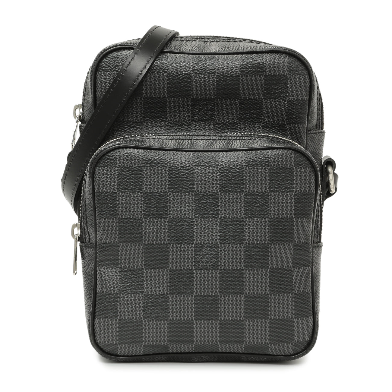 Exclusive Louis Vuitton Damier Graphite Rem Bag — Front View