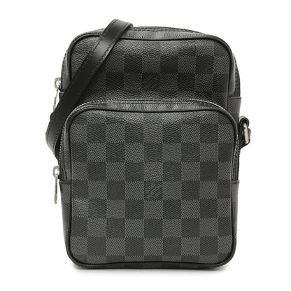 Exclusive Louis Vuitton Damier Graphite Rem Bag — Front View