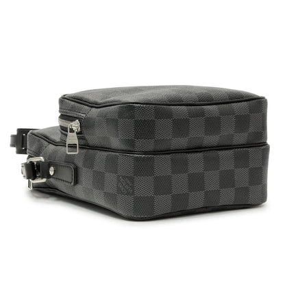Exclusive Louis Vuitton Damier Graphite Rem Bag — Back View