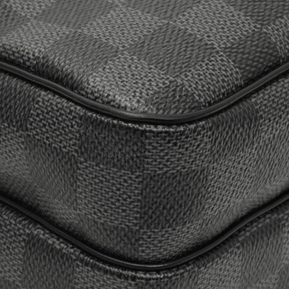 Exclusive Louis Vuitton Damier Graphite Rem Bag — Top View