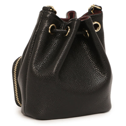 Exclusive Chanel Black Caviar Mini CC Pocket Bucket Bag — Back View