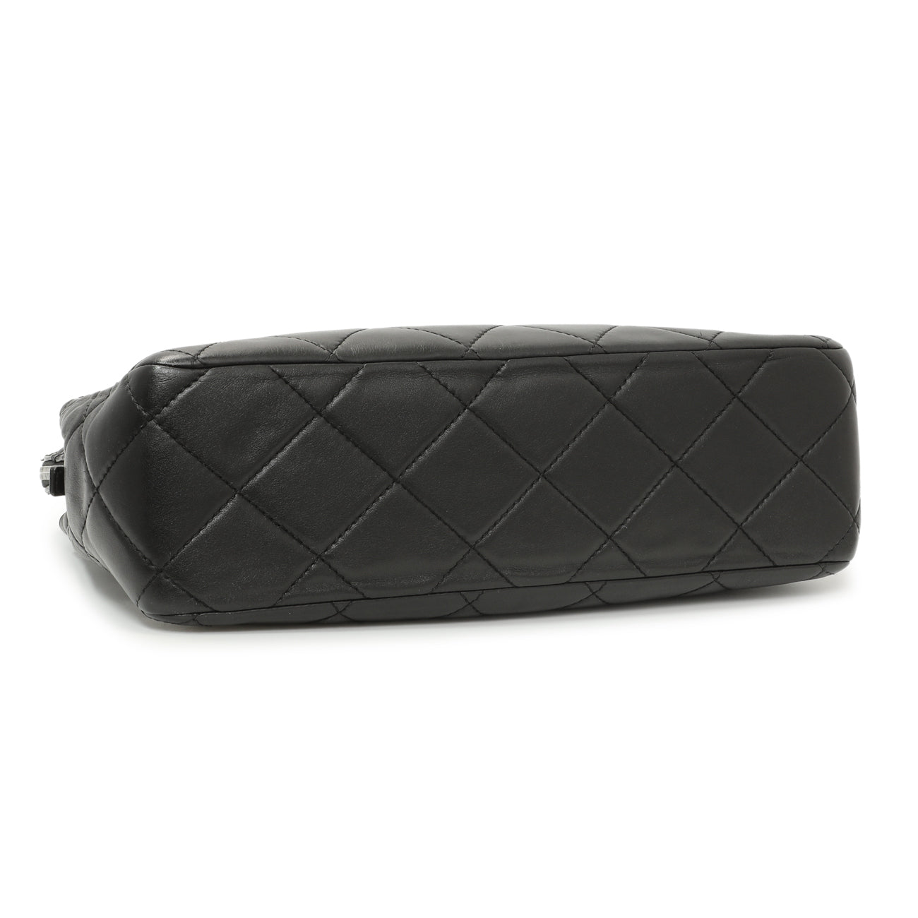 Exclusive Chanel Black Quilted Calfskin In The Business Camera Bag — Back View