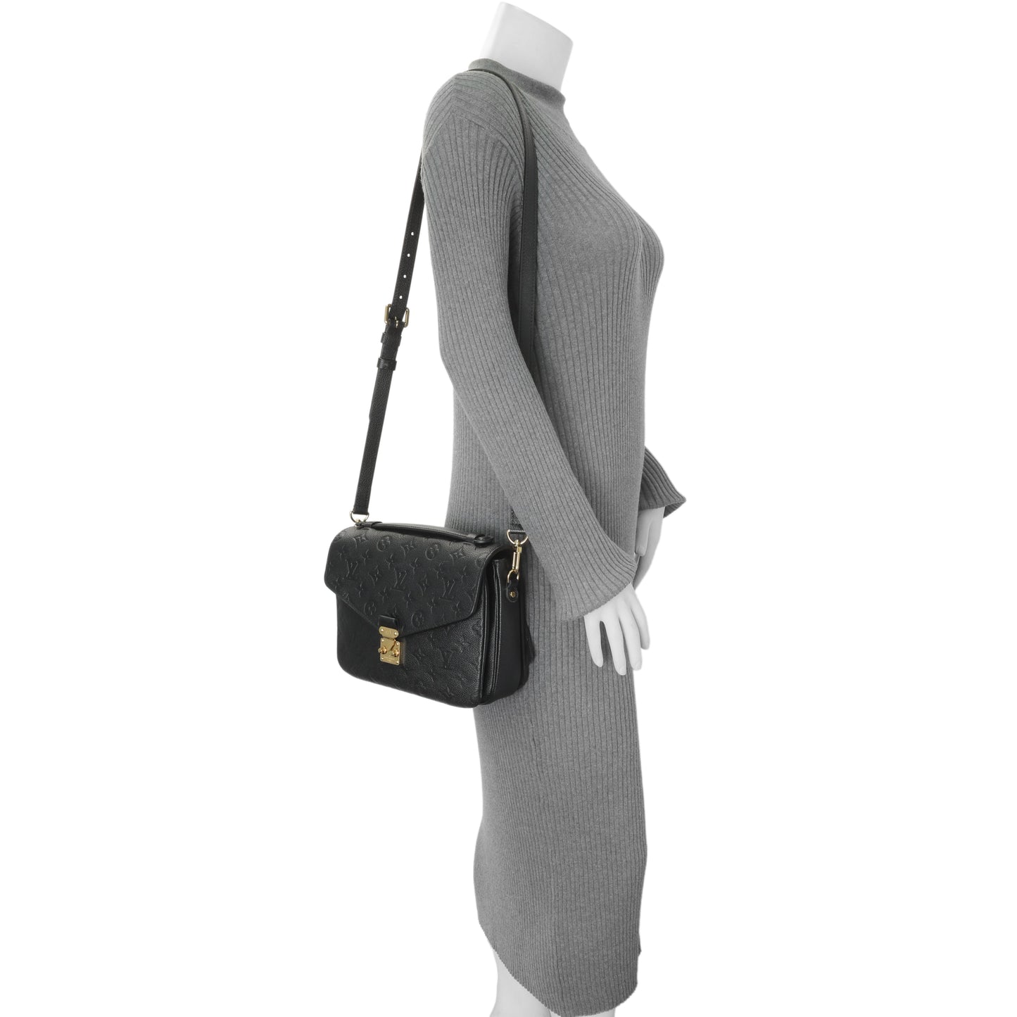 Exclusive Louis Vuitton Black Empreinte Pochette Metis — Alternate View 12