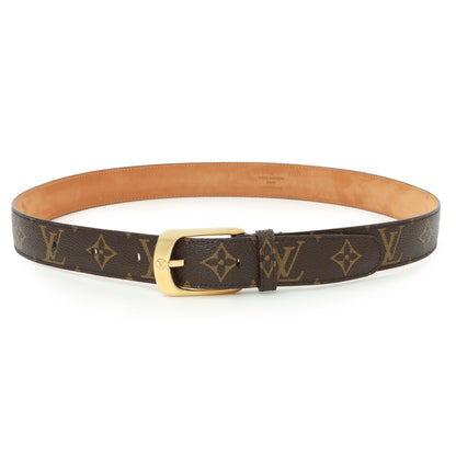Exclusive Louis Vuitton Monogram 30mm Ellipse Belt — Front View