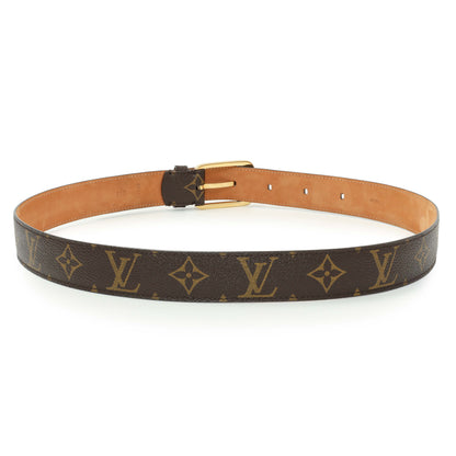Exclusive Louis Vuitton Monogram 30mm Ellipse Belt — Side View