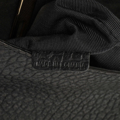 Exclusive Burberry Black Grained Calfskin Mildenhall Crossbody — Alternate View 11
