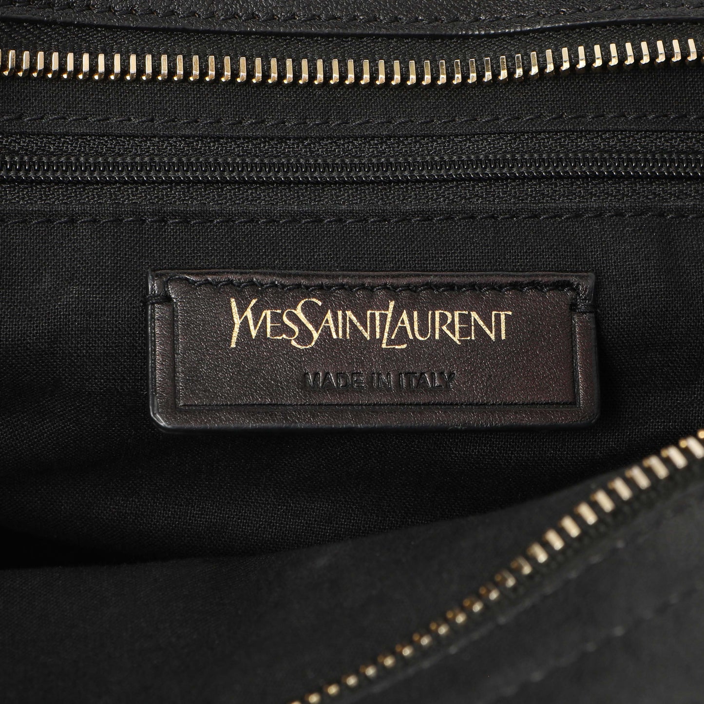 Exclusive Saint Laurent Black Sheepskin Small Cabas Chyc — Alternate View 9
