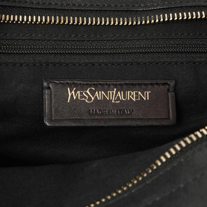 Exclusive Saint Laurent Black Sheepskin Small Cabas Chyc — Alternate View 9