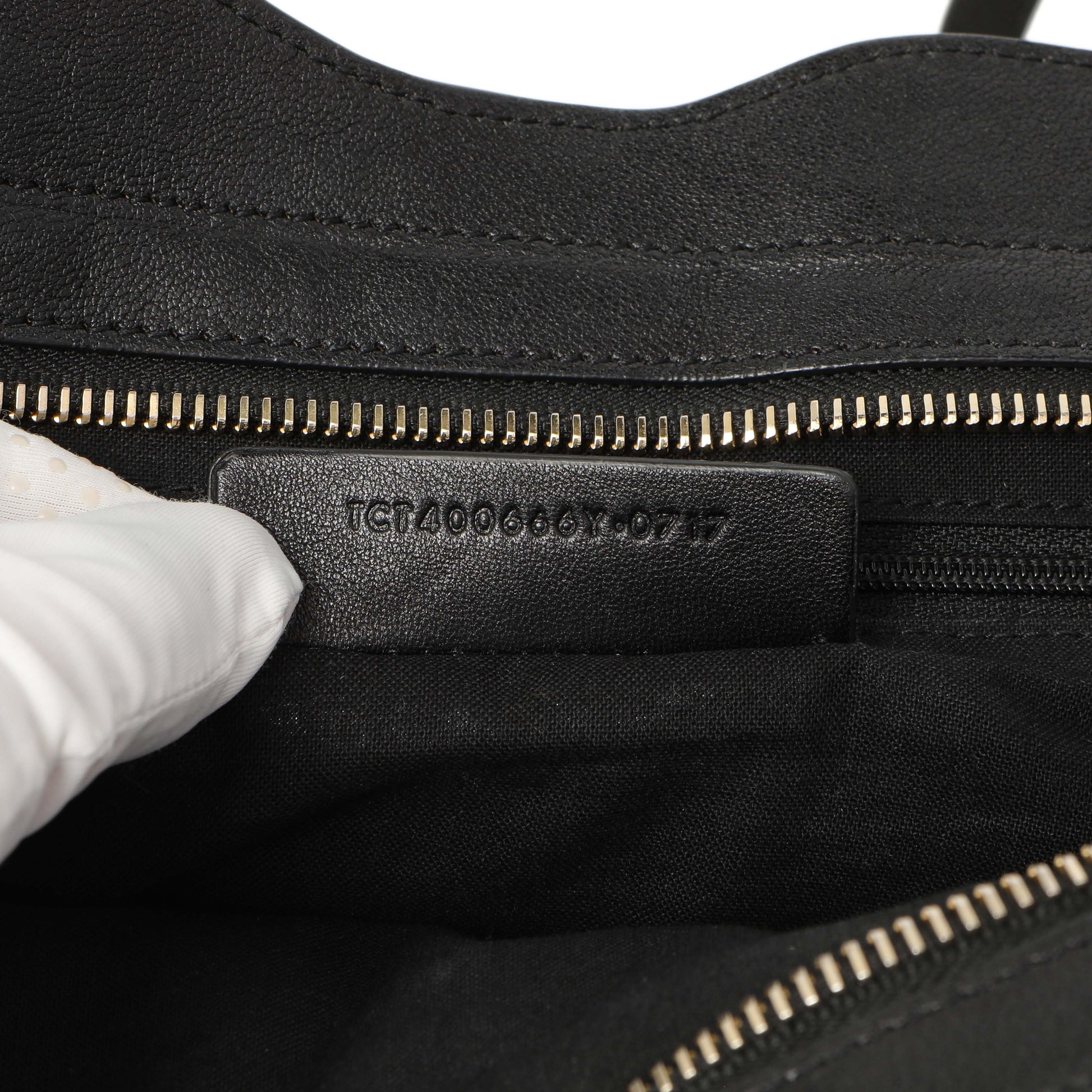 Exclusive Saint Laurent Black Sheepskin Small Cabas Chyc — Alternate View 10