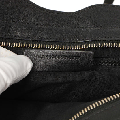 Exclusive Saint Laurent Black Sheepskin Small Cabas Chyc — Alternate View 10