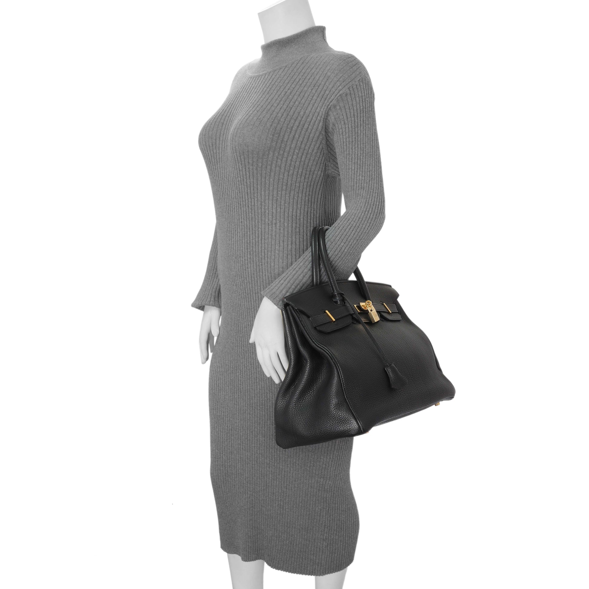 Exclusive Hermes Black Togo Birkin 35 — Alternate View 14