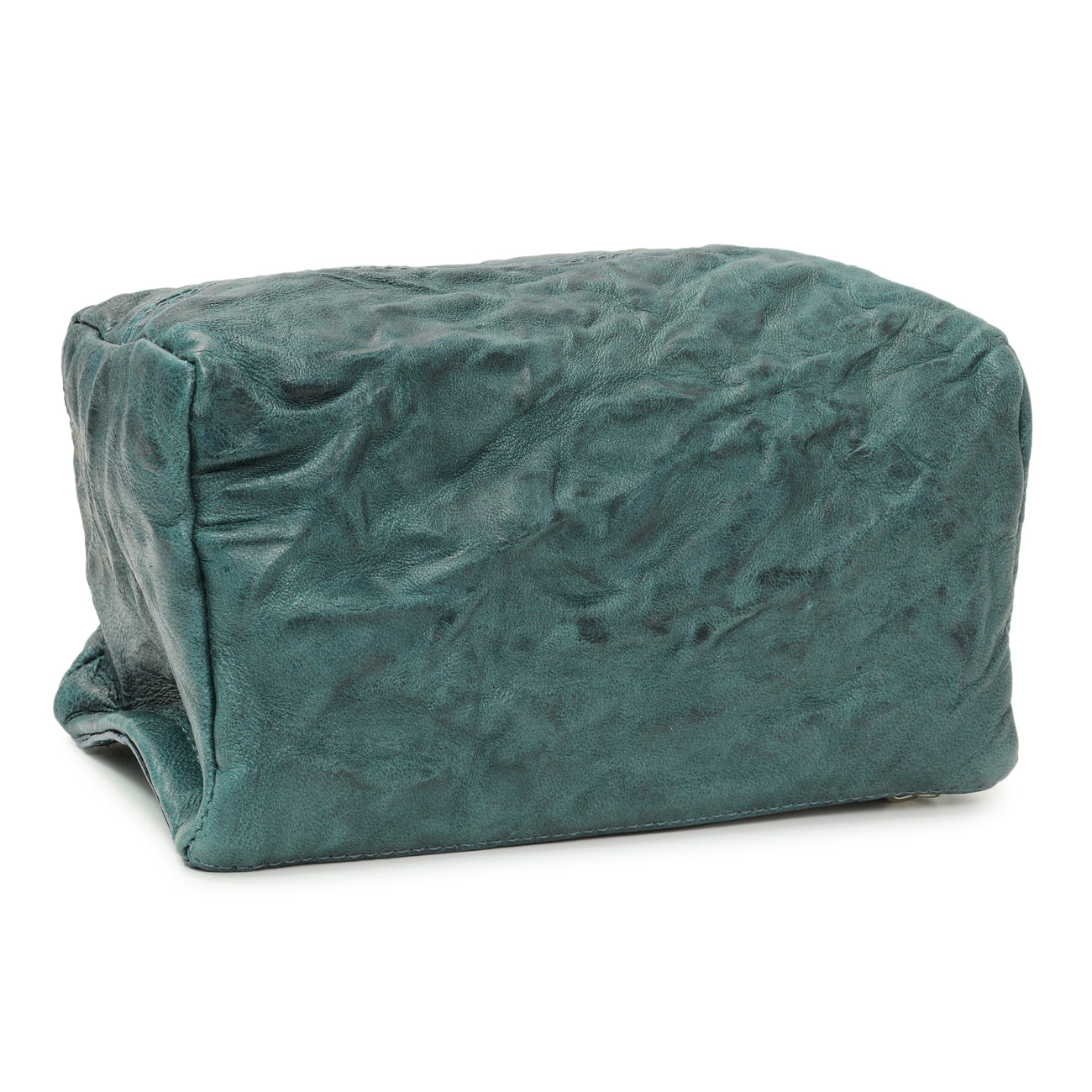 Exclusive Givenchy Teal Tumbled Sheepskin Pandora Wristlet Clutch — Back View