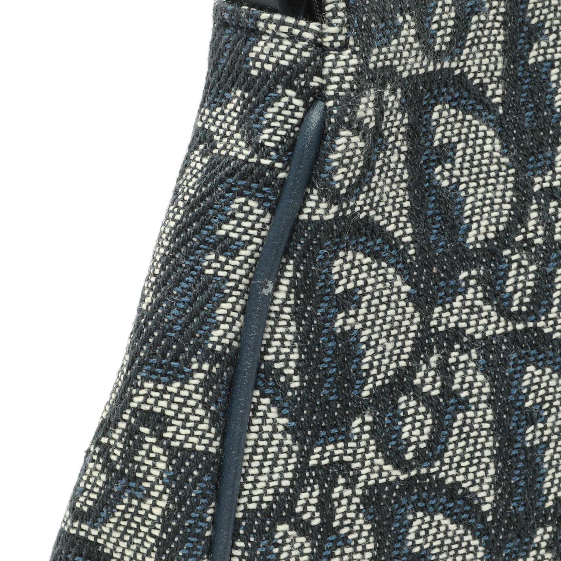 Exclusive Christian Dior Navy Monogram Mini Saddle Pochette — Alternate View 7