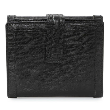 Exclusive Gucci Black Calfskin Vintage Compact Wallet — Side View