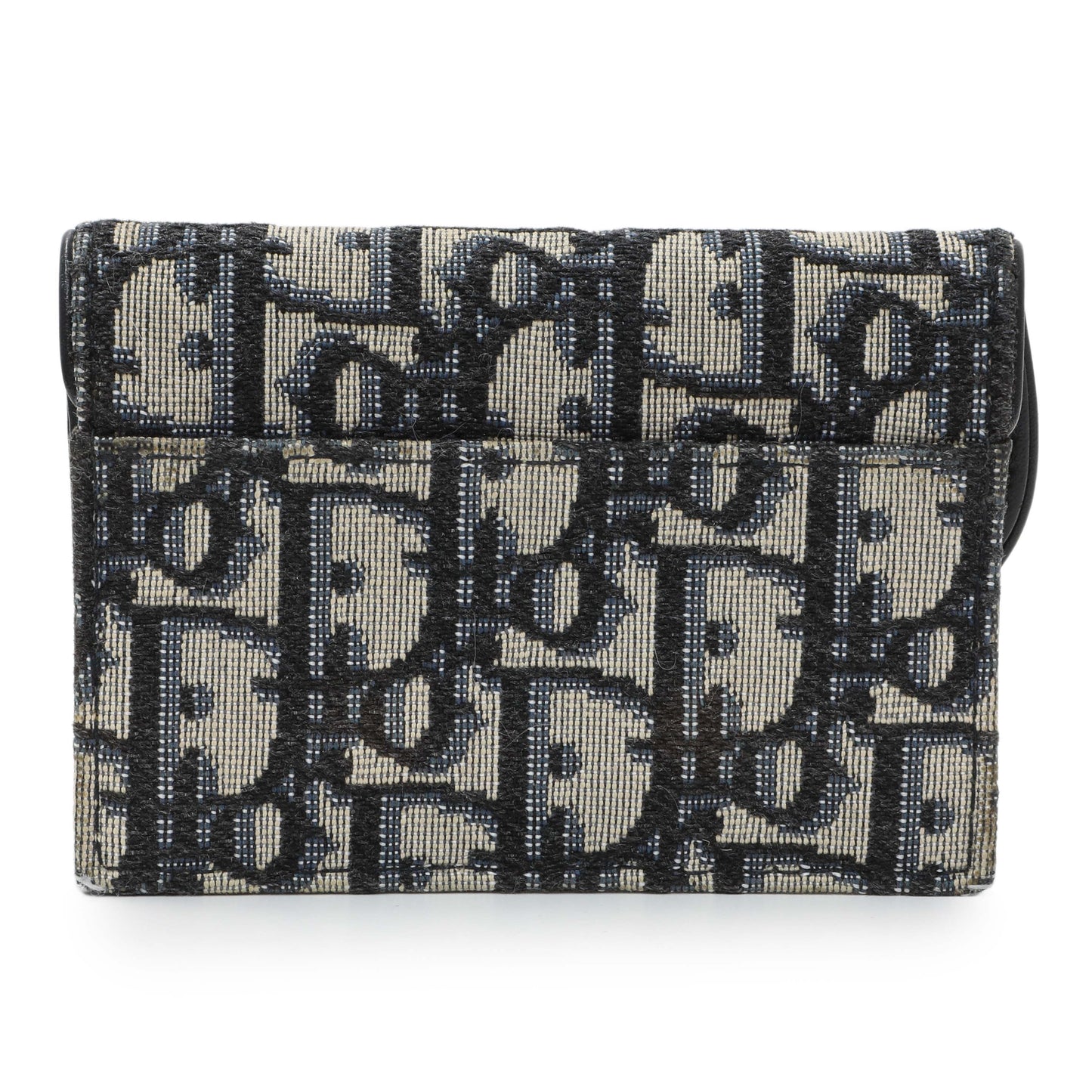 Exclusive Christian Dior Oblique Saddle Card Holder — Side View