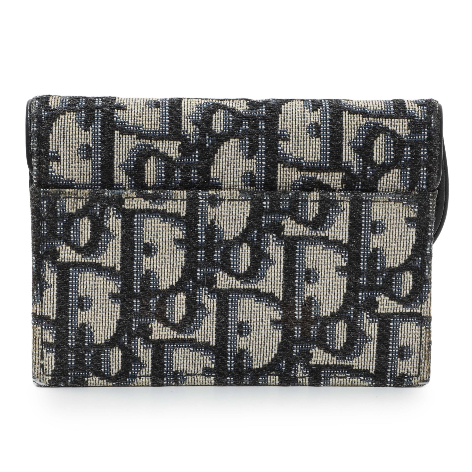 Exclusive Christian Dior Oblique Saddle Card Holder — Side View