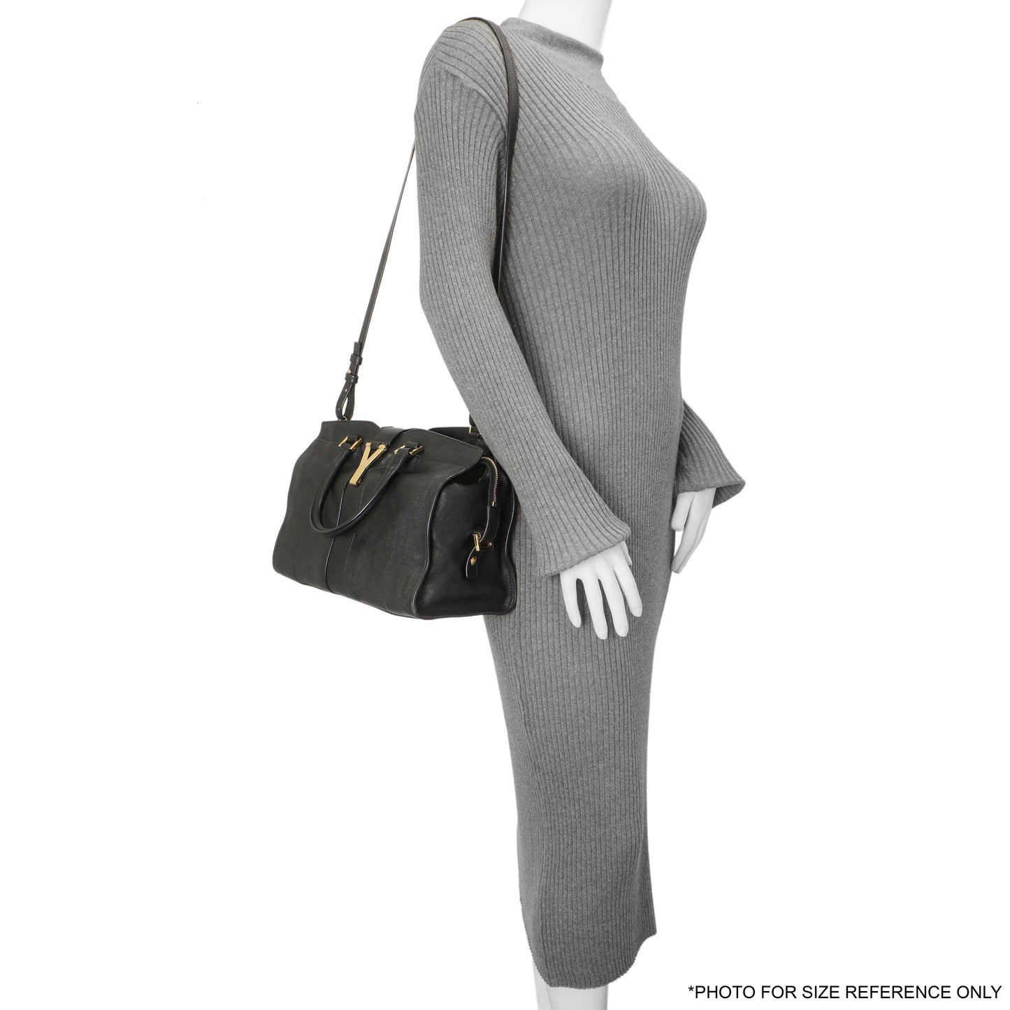 Exclusive Saint Laurent Black Sheepskin Small Cabas Chyc — Alternate View 12