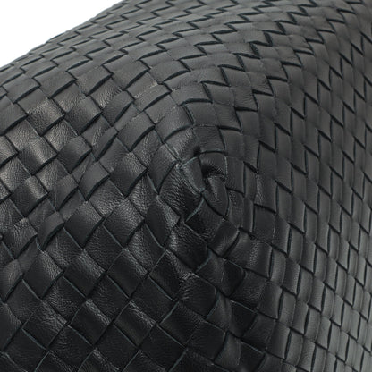 Exclusive Bottega Veneta Black Nappa Intrecciato Brick Tote — Top View