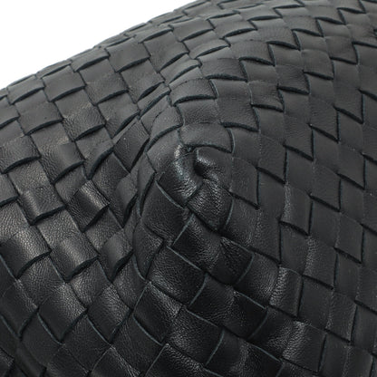 Exclusive Bottega Veneta Black Nappa Intrecciato Brick Tote — Lifestyle View