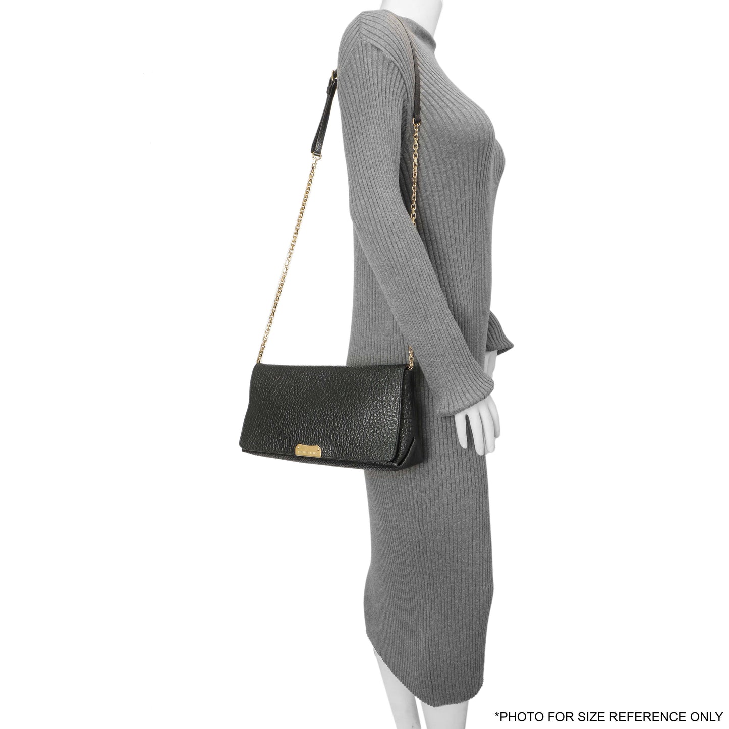 Exclusive Burberry Black Grained Calfskin Mildenhall Crossbody — Alternate View 16