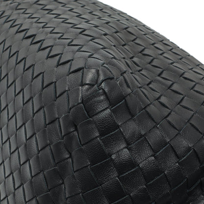 Exclusive Bottega Veneta Black Nappa Intrecciato Brick Tote — Alternate View 7