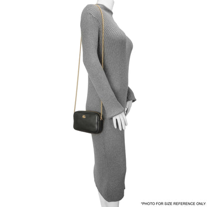 Exclusive Gucci Black Calfskin Super Mini Marmont Crossbody — Alternate View 8