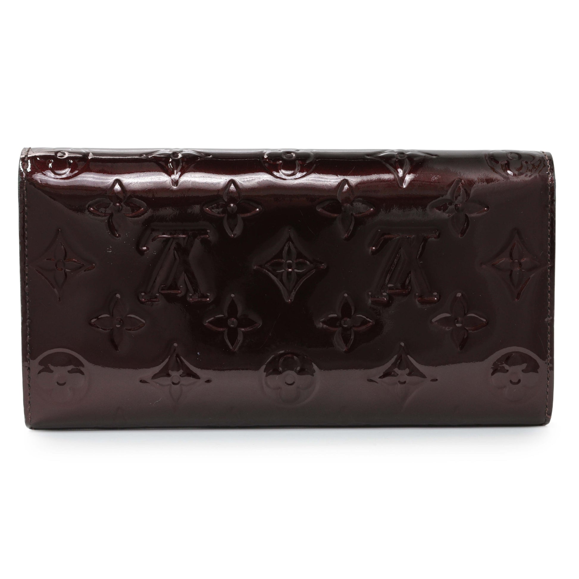 Exclusive Louis Vuitton Amarante Vernis Sarah Wallet — Side View