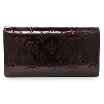 Exclusive Louis Vuitton Amarante Vernis Sarah Wallet — Side View