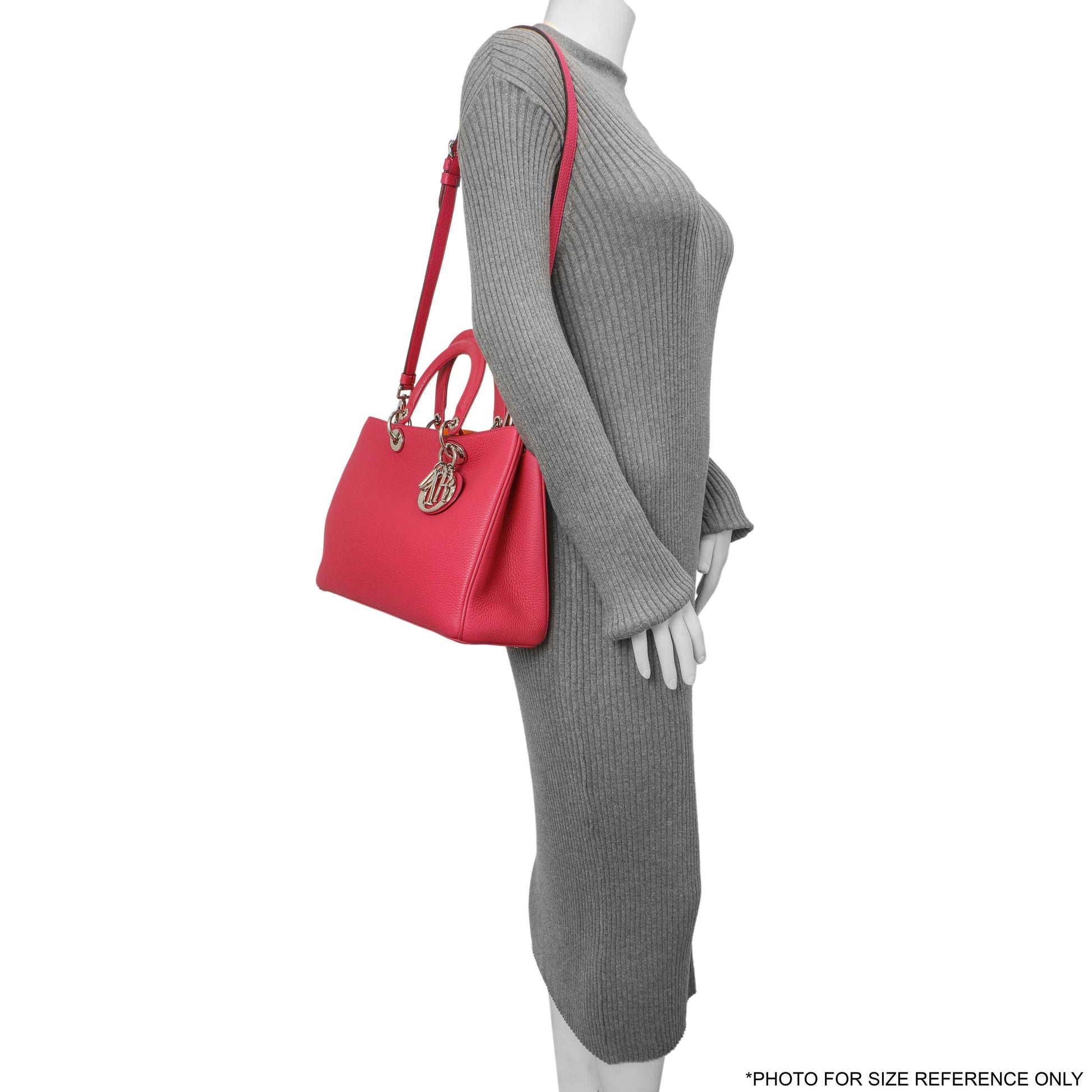 Exclusive Christian Dior Fuchsia Bullcalf Medium Diorissimo Tote — Alternate View 17