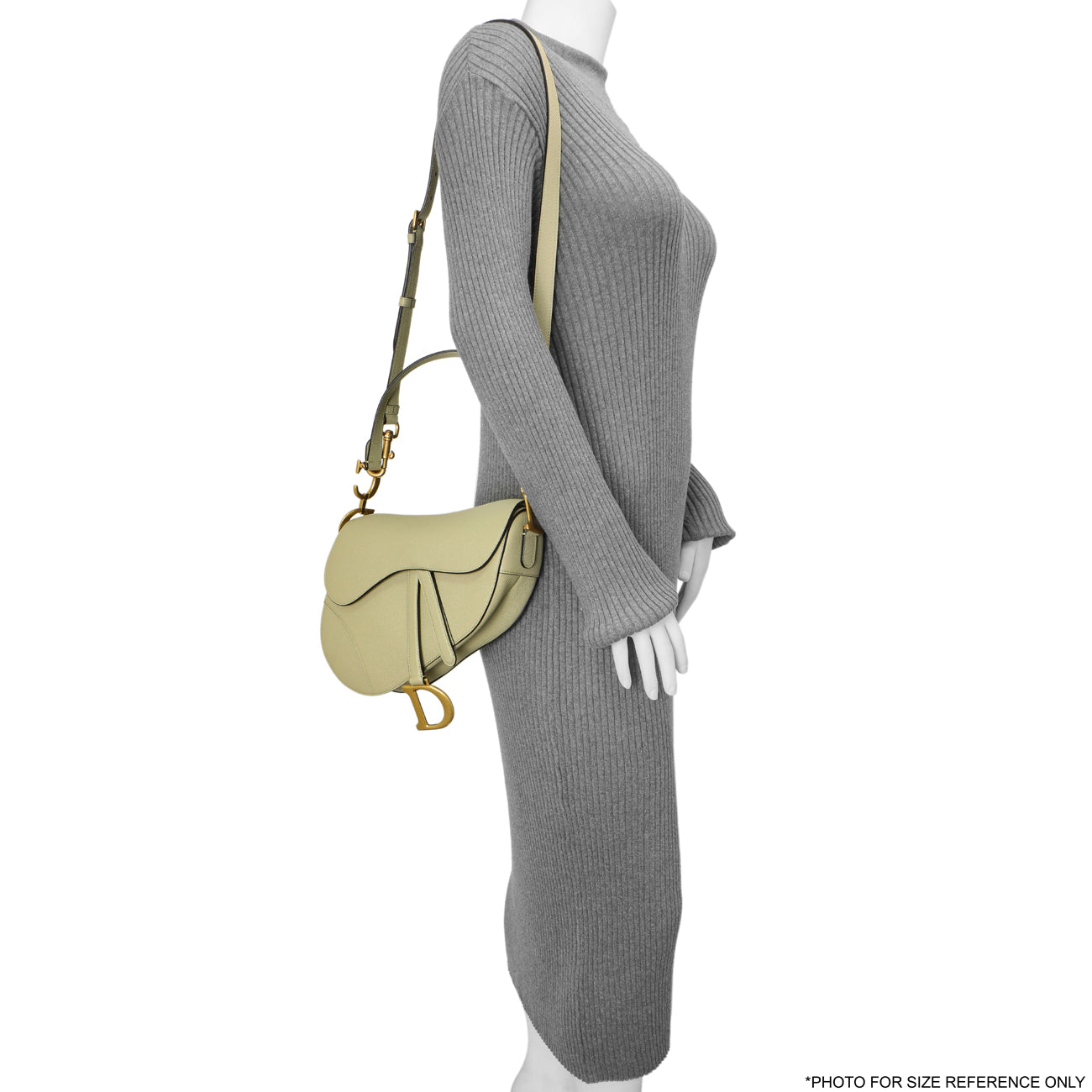 Exclusive Christian Dior Ethereal Green Grained Calfskin Saddle Bag — Alternate View 7