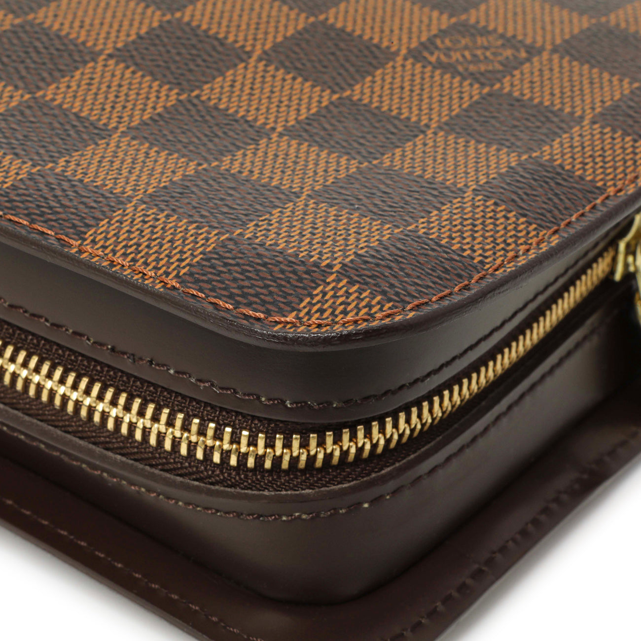 Exclusive Louis Vuitton Damier Ebene Pochette Saint Louis Clutch — Alternate View 7